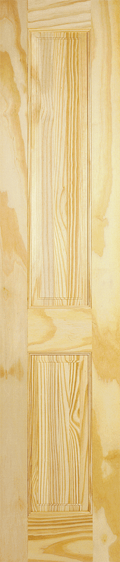 Clear Pine 2P Internal Door – traditional two-panel unfinished pine design