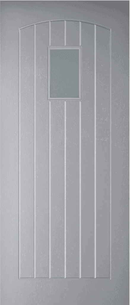 Thermawood Grey Primed Devon Obscure Glazed Door