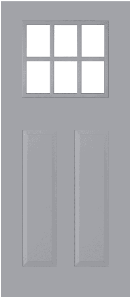 Thermawood Grey Primed Dorset Clear Glazed Door