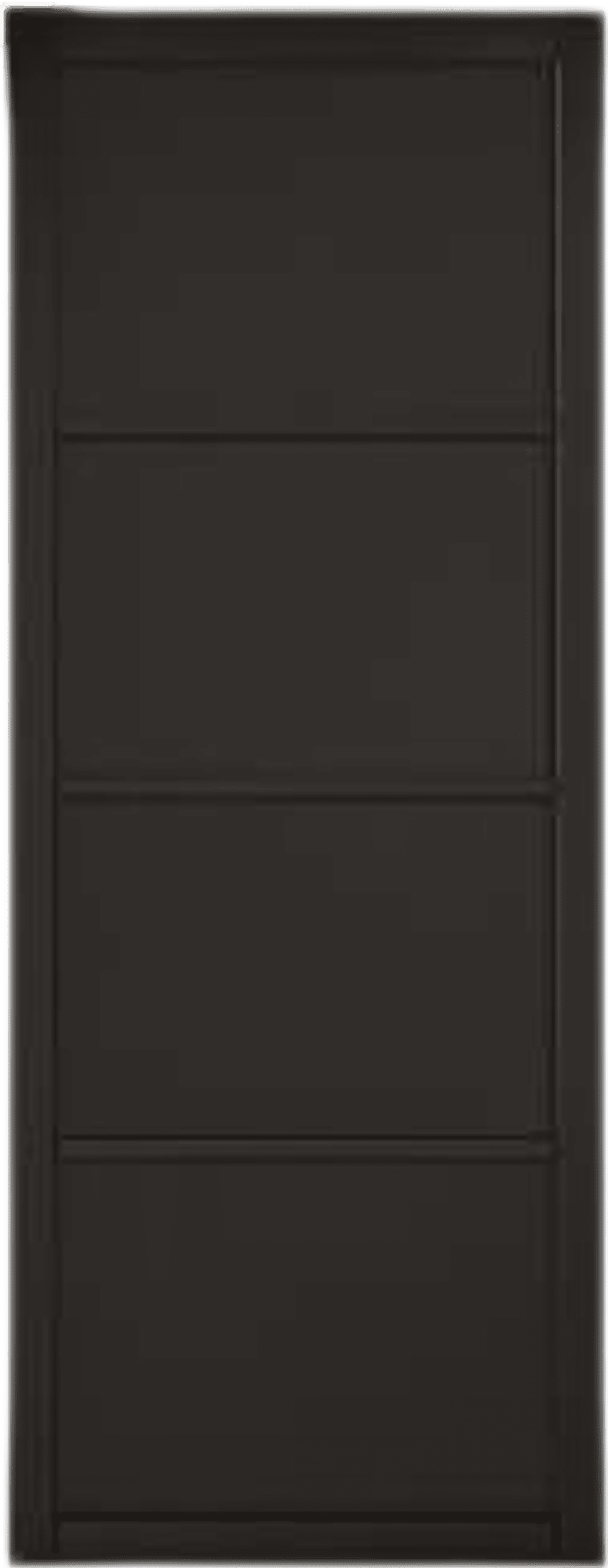 Black Rome Industrial Style Door – 4 Panel Deluxe Black Finish by Doorphoria