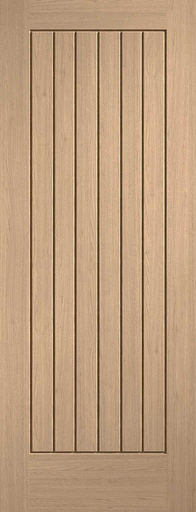 oak cotswold pre-finished internal door six panel cottage style