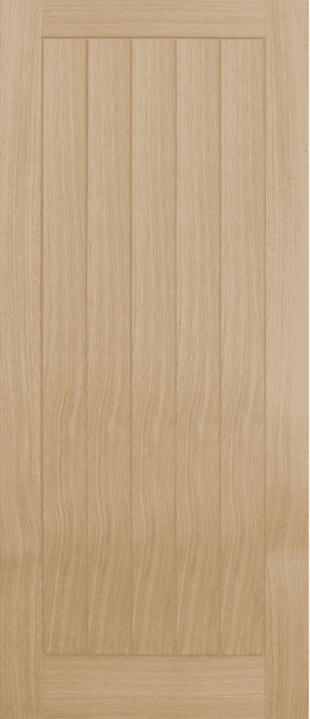 Oak Wiltshire internal door pre-finished solid core traditional grooved design
