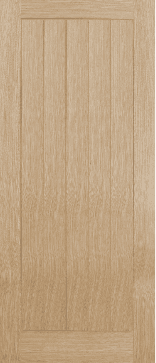 Oak Wiltshire internal door pre-finished solid core traditional grooved design