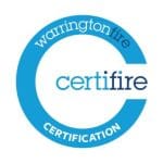 Certifire certification logo by Warringtonfire
