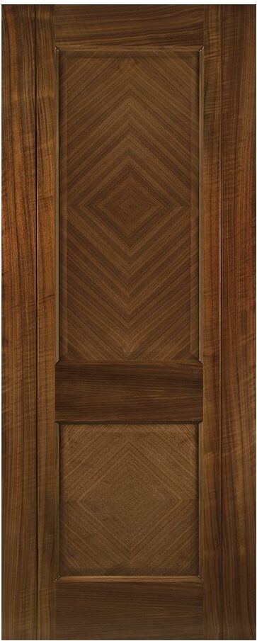 Kensington prefinished walnut internal door with diamond veneers