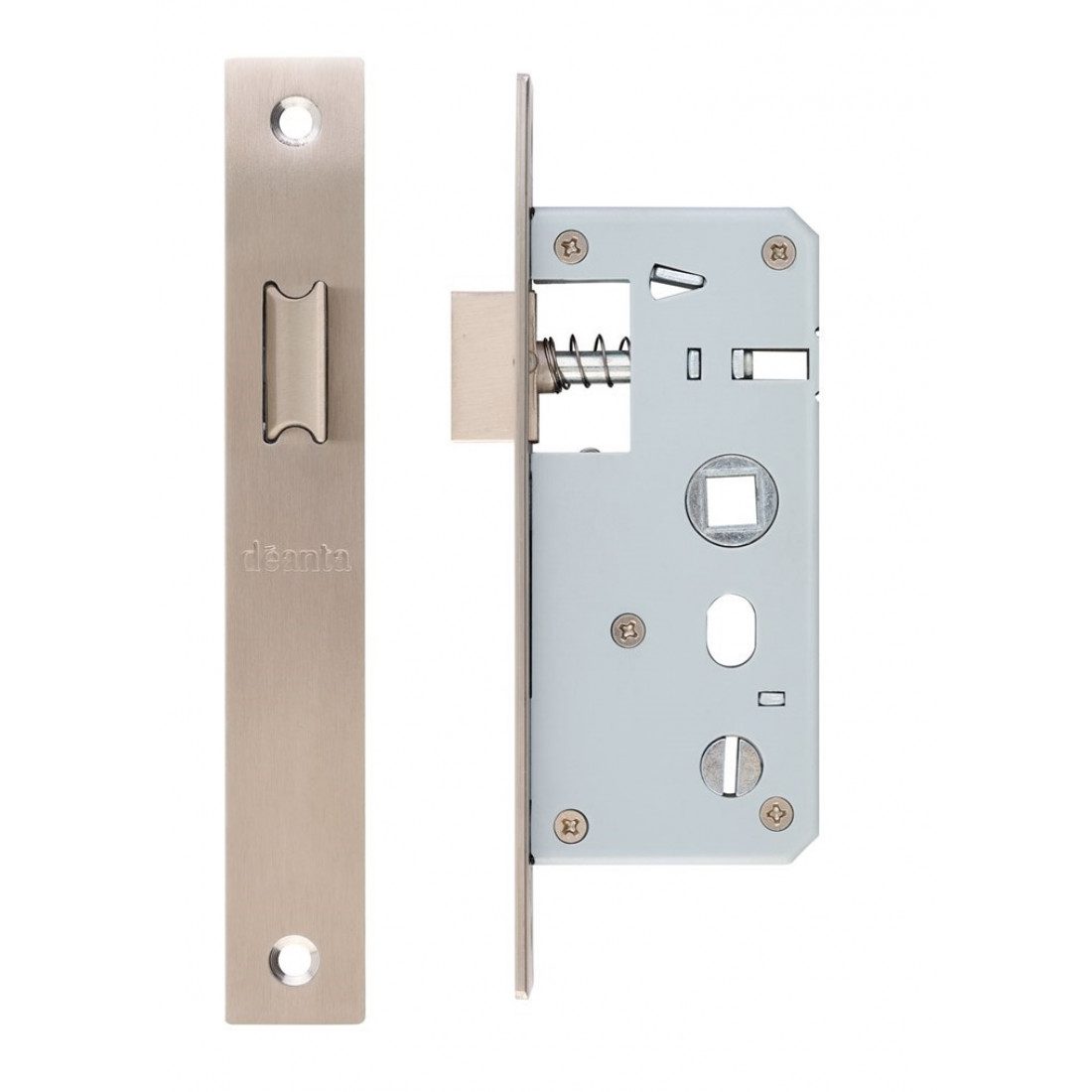 Slim Stainless Steel Short Backset Latch - To use on Deanta Urban Collection Doors