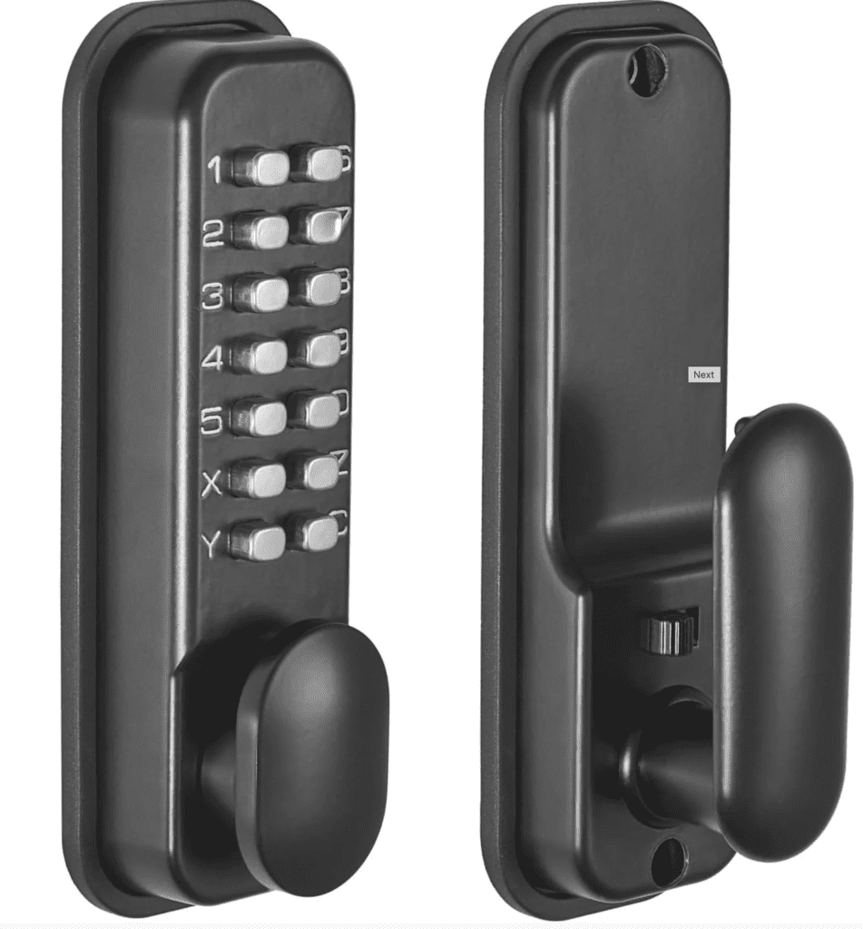 push button mechanical digital code lock fire rated