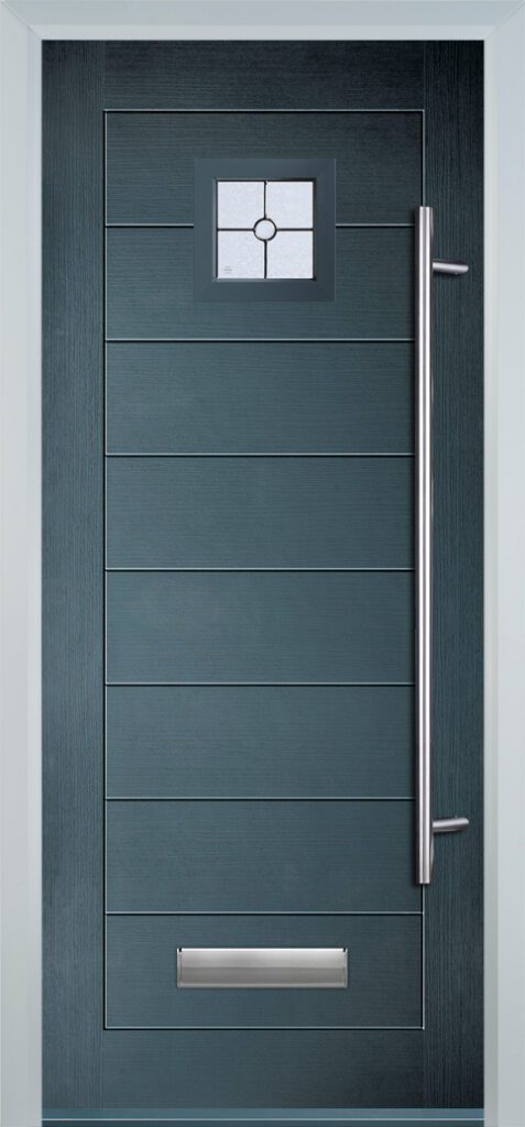 Modern grey Door62 composite door styles with multiple panel designs and glazing options
