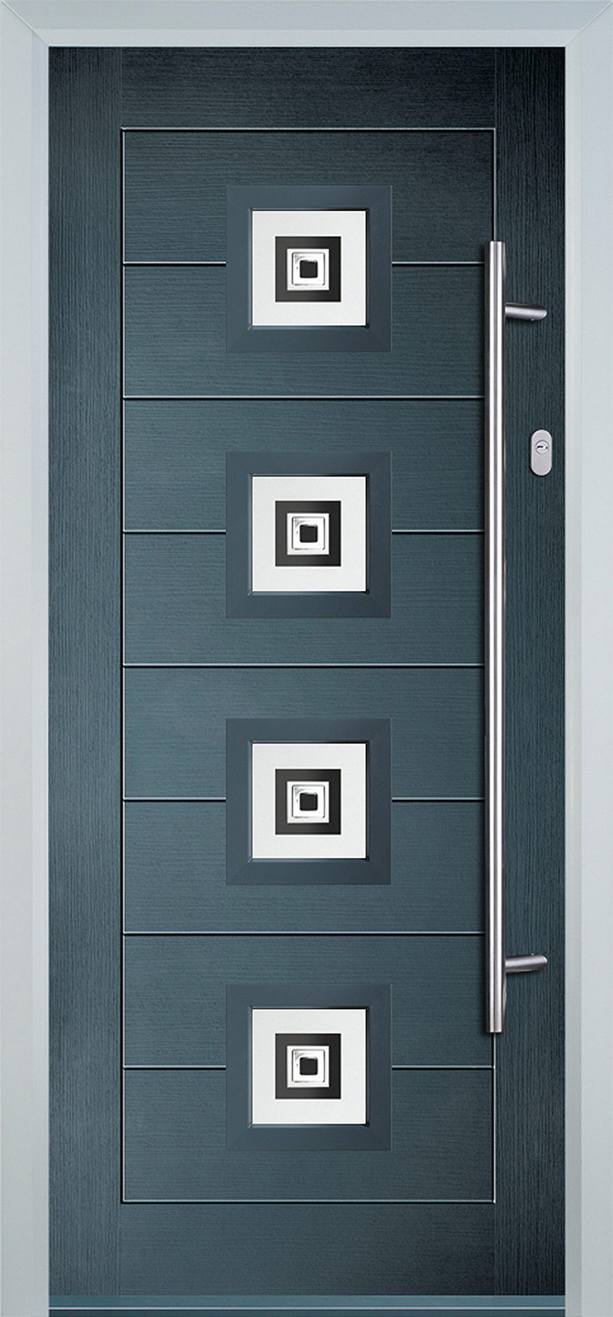 Modern DoorW Anthracite Grey | Doorphoria Modern Door64 composite door in Anthracite Grey with contemporary panel design and made to measure sizing