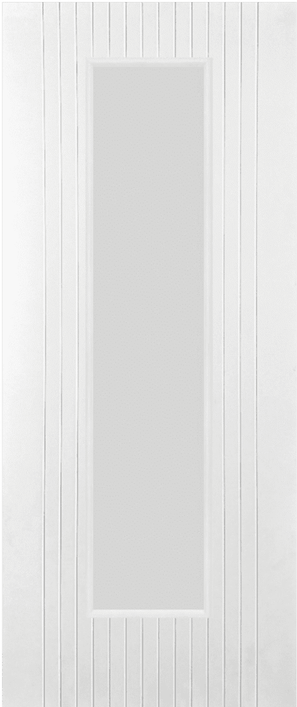 white internal glazed door athena 1 light modern design