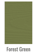 Forest green color swatch with a white frame and the label 'Forest Green' beneath it